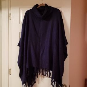 Beautiful blue poncho